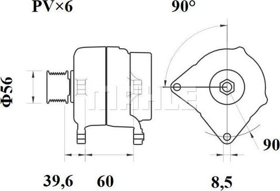 MAHLE MG 556 - Generator xdelar.se