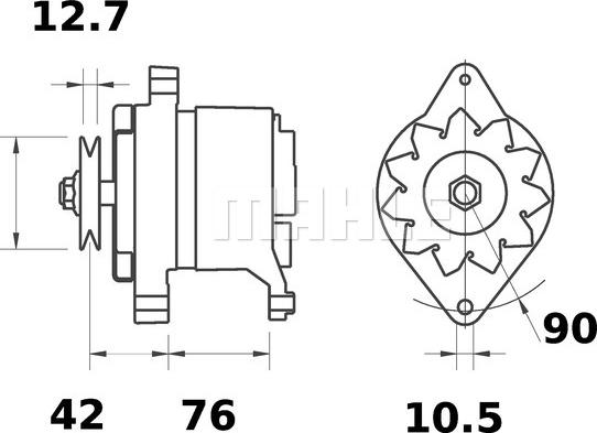 MAHLE MG 584 - Generator xdelar.se