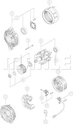 MAHLE MG 576 - Generator xdelar.se