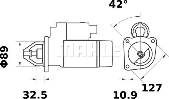 MAHLE MS 403 - Startmotor xdelar.se