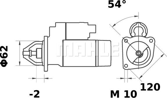 MAHLE MS 253 - Startmotor xdelar.se