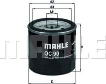 MAHLE OC 90 OF - Oljefilter xdelar.se