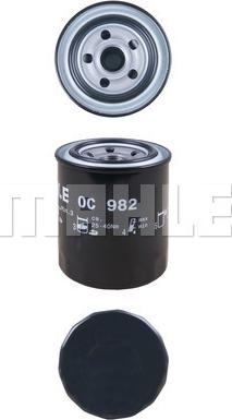 MAHLE OC 982 - Oljefilter xdelar.se