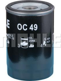 MAHLE OC 49 - Oljefilter xdelar.se