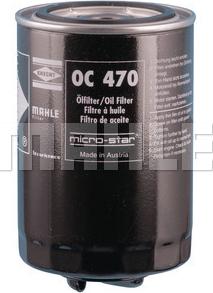 MAHLE OC 470 - Oljefilter xdelar.se