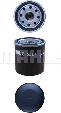 MAHLE OC 534 - Oljefilter xdelar.se