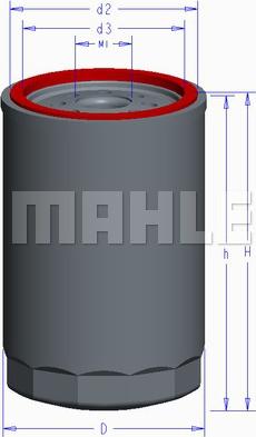 MAHLE OC 608 - Oljefilter xdelar.se