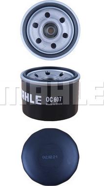 MAHLE OC 607 - Oljefilter xdelar.se