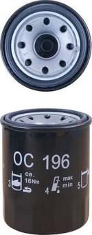 MAHLE OC 196 - Oljefilter xdelar.se