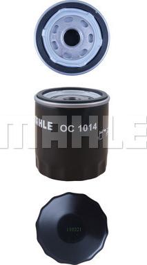 MAHLE OC 1014 - Oljefilter xdelar.se