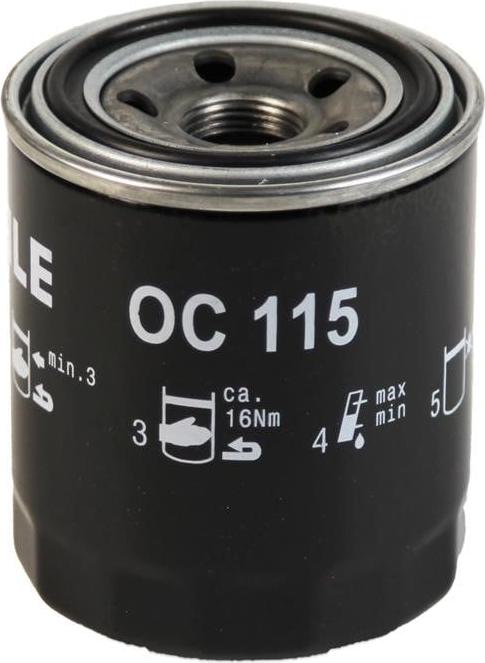 MAHLE OC 115 - Oljefilter xdelar.se