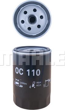 MAHLE OC 110 - Oljefilter xdelar.se