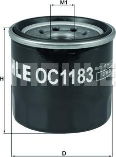 MAHLE OC 1183 - Oljefilter xdelar.se