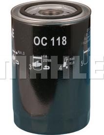 MAHLE OC 118 - Oljefilter xdelar.se