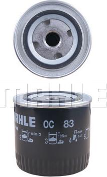 MAHLE OC 83 - Oljefilter xdelar.se