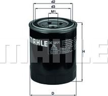 MAHLE OC 331/1 - Oljefilter xdelar.se