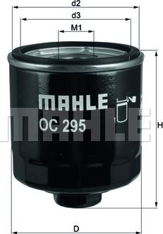 MAHLE OC 295 - Oljefilter xdelar.se