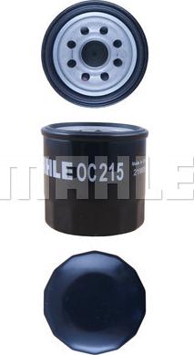 MAHLE OC 215 - Oljefilter xdelar.se