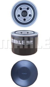 MAHLE OC 230 - Oljefilter xdelar.se