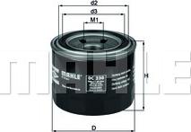 MAHLE OC 230 - Oljefilter xdelar.se