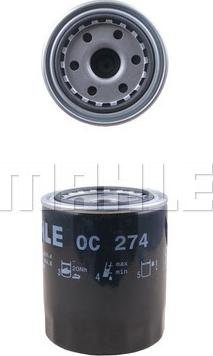 MAHLE OC 274 - Oljefilter xdelar.se