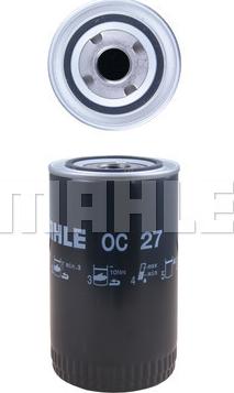 MAHLE OC 27 - Oljefilter xdelar.se