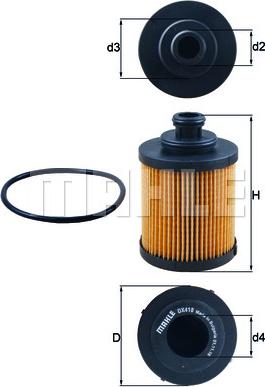 MAHLE OX 418D - Oljefilter xdelar.se