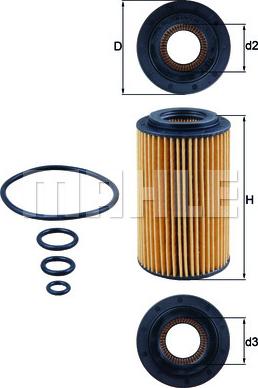 MAHLE OX 153/7D - Oljefilter xdelar.se