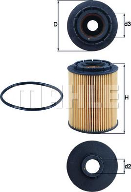 MAHLE OX 160D - Oljefilter xdelar.se