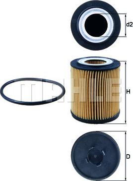 MAHLE OX 182D - Oljefilter xdelar.se