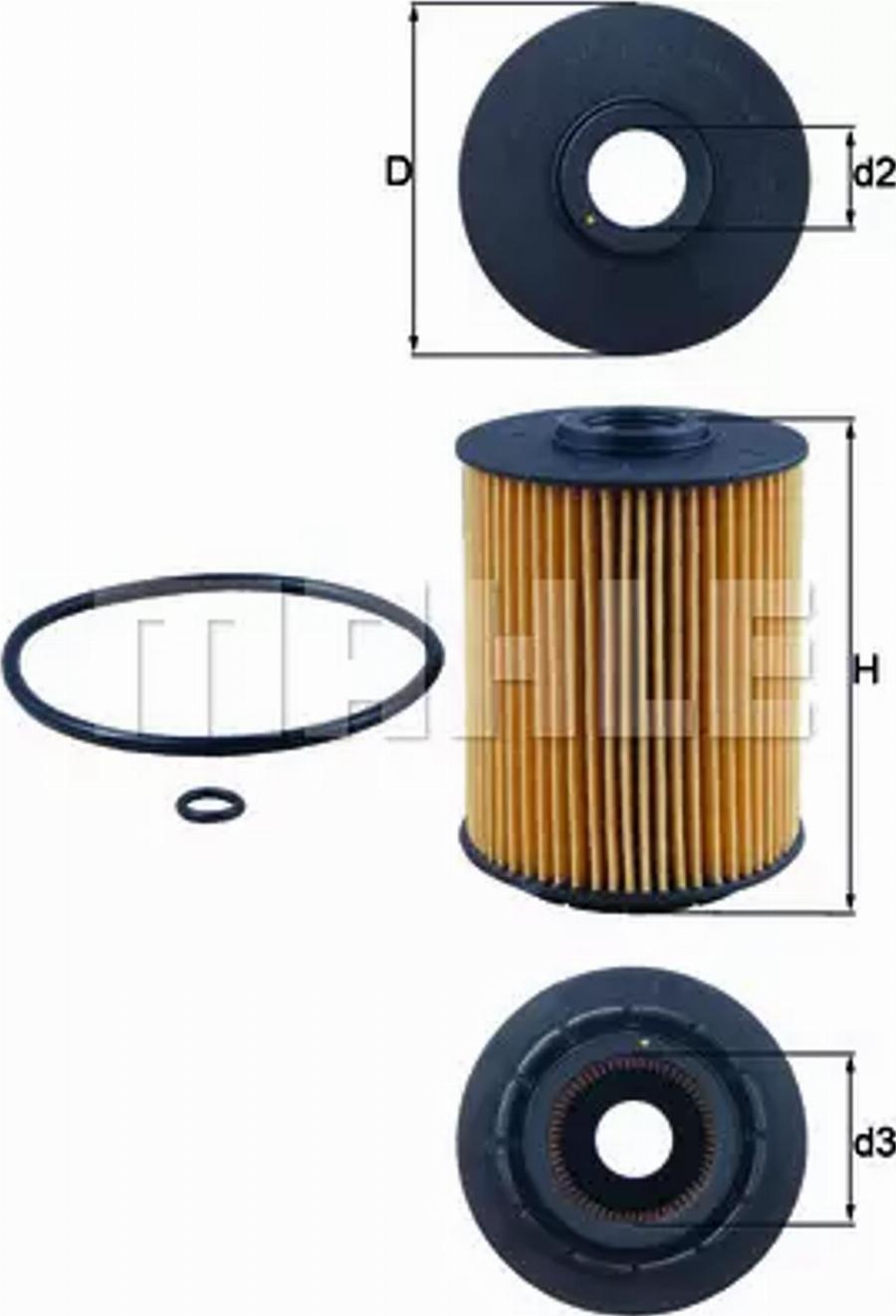 MAHLE OX 356D - Oljefilter xdelar.se