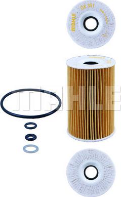 MAHLE OX 351D - Oljefilter xdelar.se