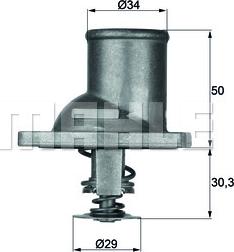 MAHLE TI 1 92 - Termostat, kylvätska xdelar.se