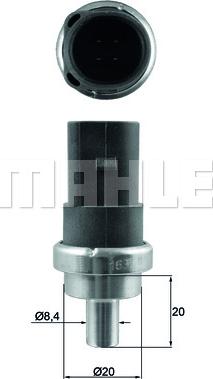 MAHLE TSE 7 - Sensor, kylmedietemperatur xdelar.se