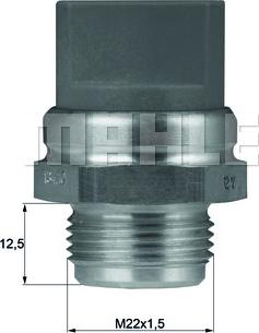 MAHLE TSW 9D - Termokontakt, kylarfläkt xdelar.se