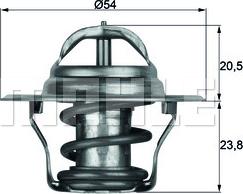 MAHLE TX 14 80D - Termostat, kylvätska xdelar.se