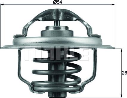 MAHLE TX 111 87D - Termostat, kylvätska xdelar.se