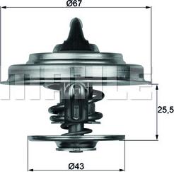 MAHLE TX 18 87D - Termostat, kylvätska xdelar.se