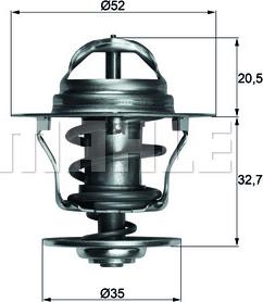 MAHLE TX 12 88D - Termostat, kylvätska xdelar.se