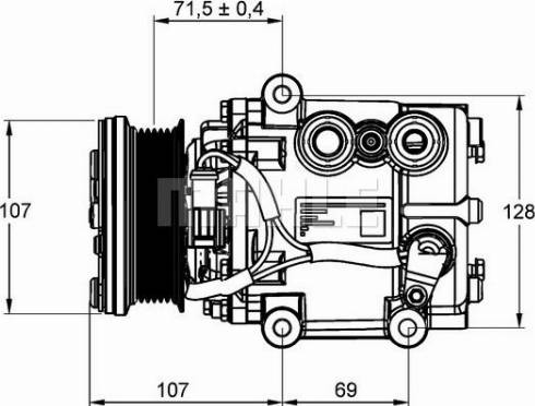 MAHLE ACP 859 000P - Kompressor, klimatanläggning xdelar.se