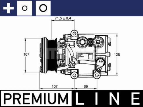 MAHLE ACP 859 000P - Kompressor, klimatanläggning xdelar.se