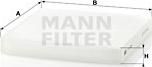 Mann-Filter CU 2358 - Filter, kupéventilation xdelar.se