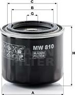 Mann-Filter MW 810 - Oljefilter xdelar.se