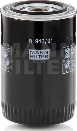 Mann-Filter W 940/9 - Oljefilter xdelar.se