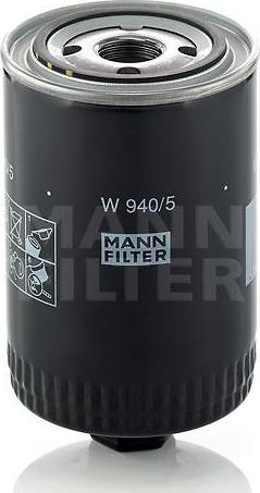 Mann-Filter W 940/5 (10) - Oljefilter xdelar.se