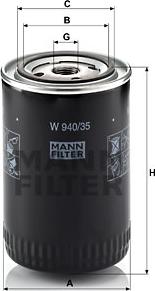 Mann-Filter W 940/35 - Oljefilter xdelar.se