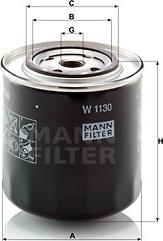 Mann-Filter W 1130 - Oljefilter xdelar.se