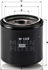 Mann-Filter W 1228 - Oljefilter xdelar.se