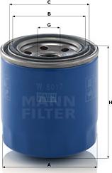 Mann-Filter W 8017 - Oljefilter xdelar.se