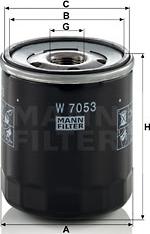 Mann-Filter W 7053 - Oljefilter xdelar.se